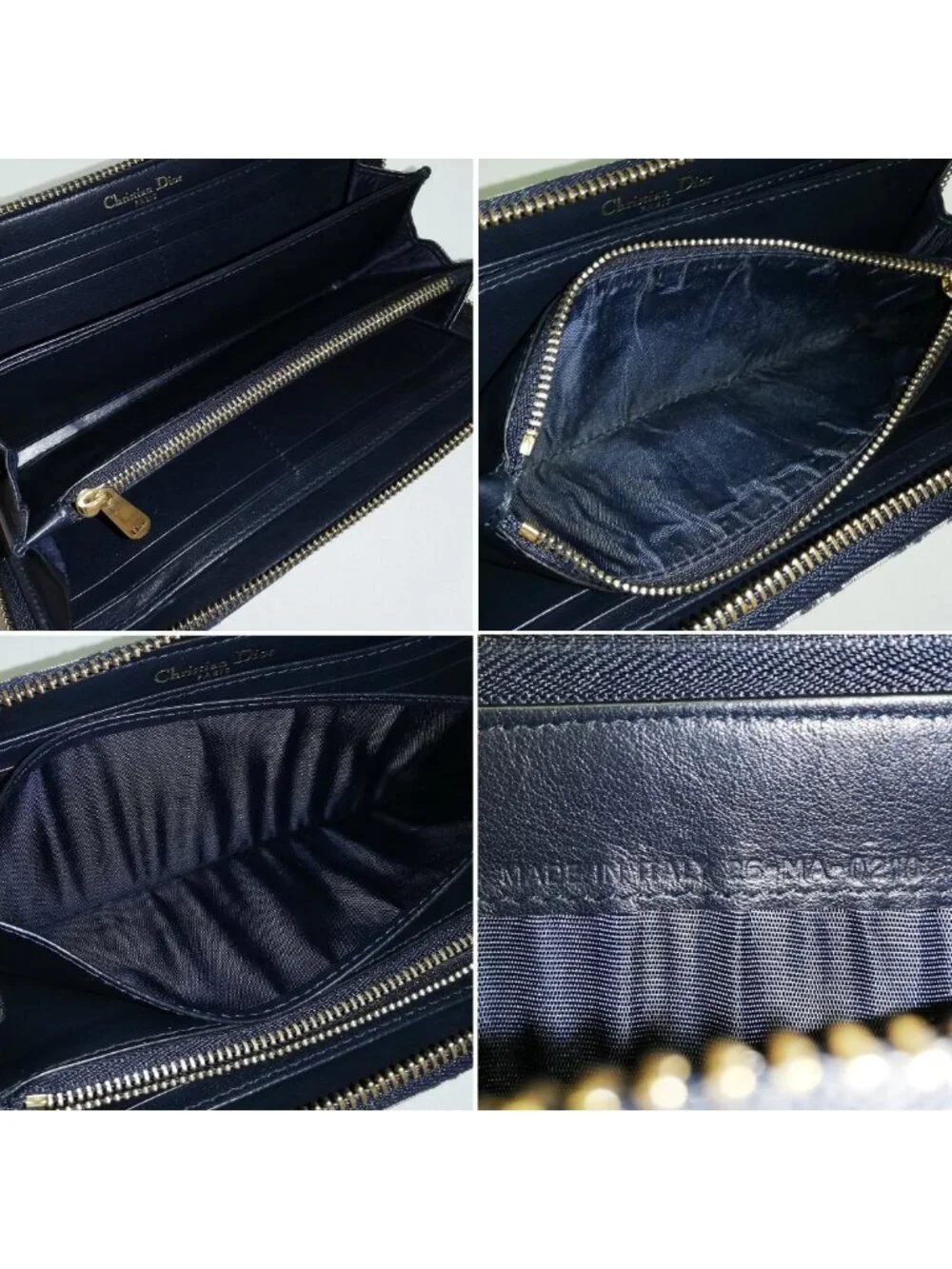 Dior Zip Up Round Wallet